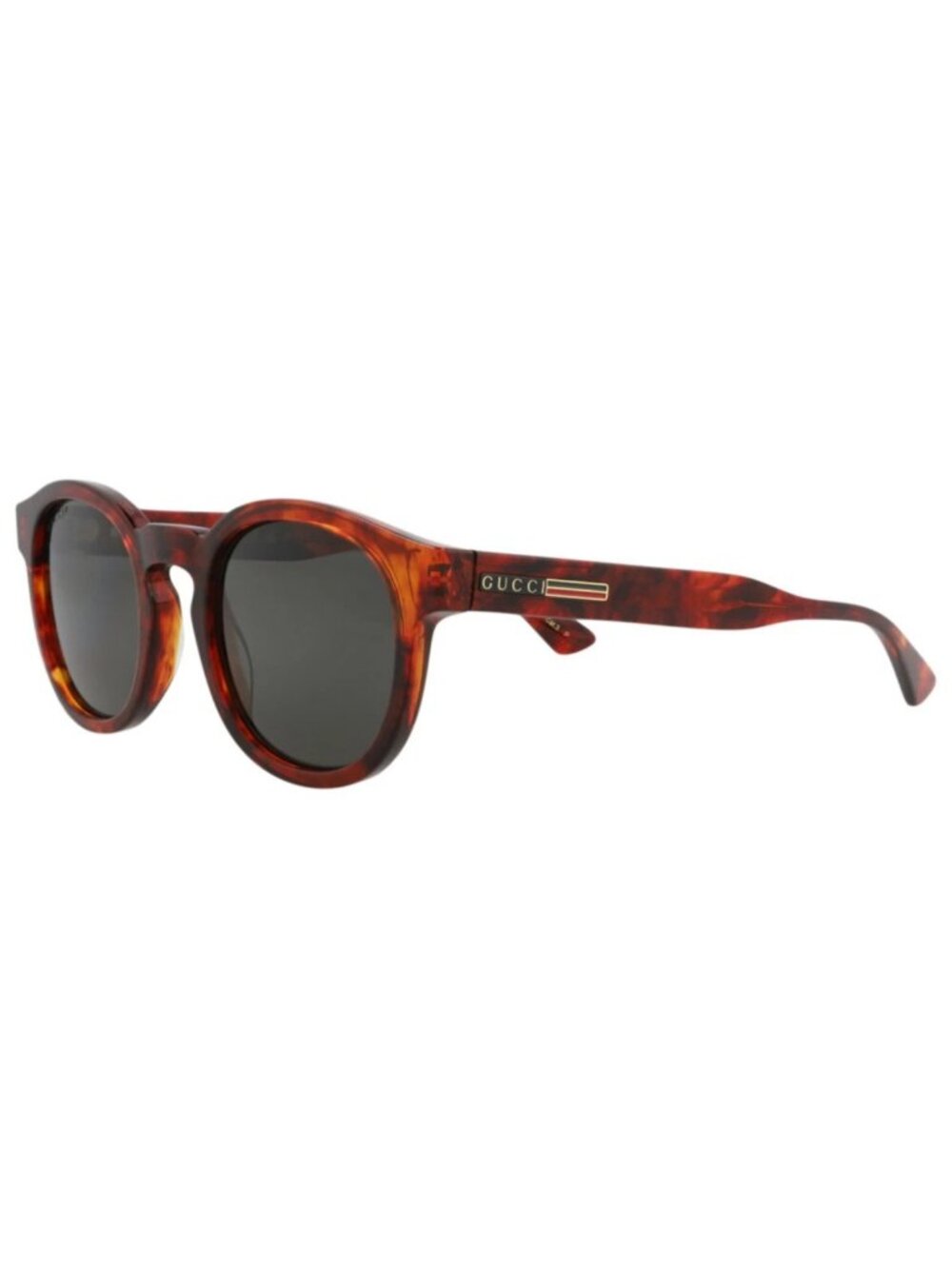 New Gucci Women's Sunglasses Round Oval Acetate Frame Mens Havana Havana Grey